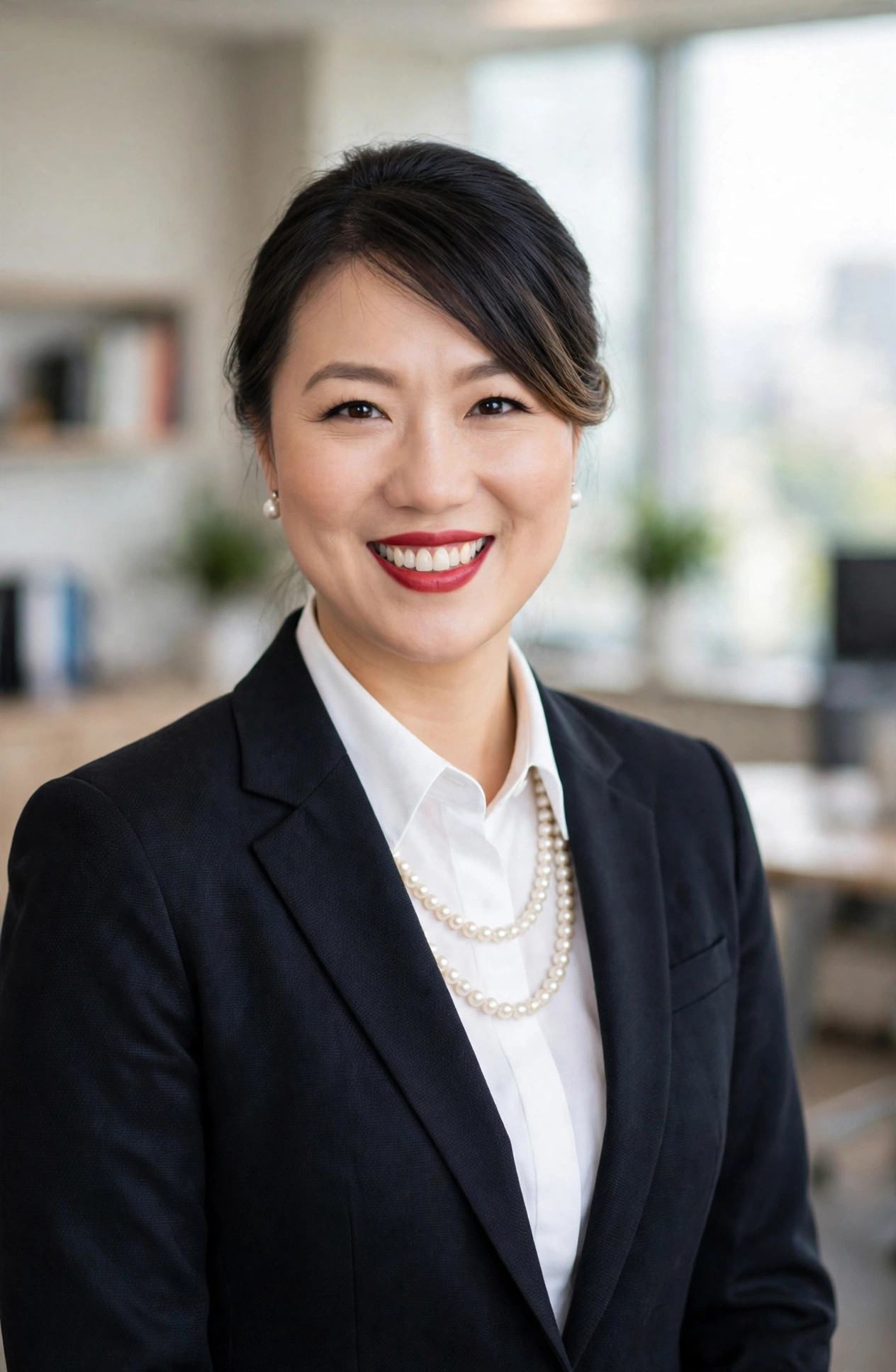 Portrait of Sophie (Sijia) Liao in a bright office